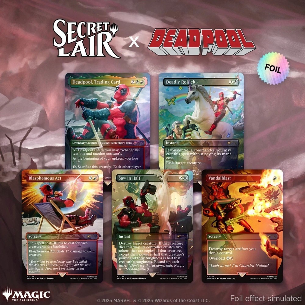 MTG Secret Lair x Deadpool Foil Edition Sealed
