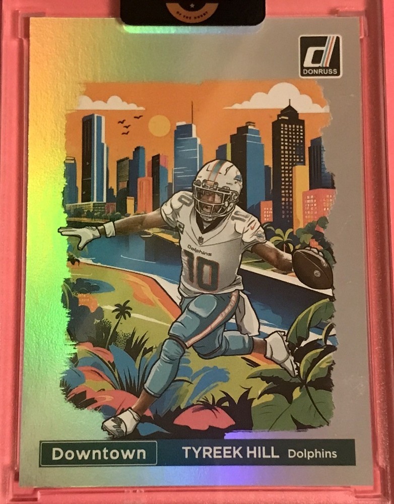 2024 Panini Donruss Downtown Tyreek Hill Miami Dolphins #3 Case Hit!  Awesome!!