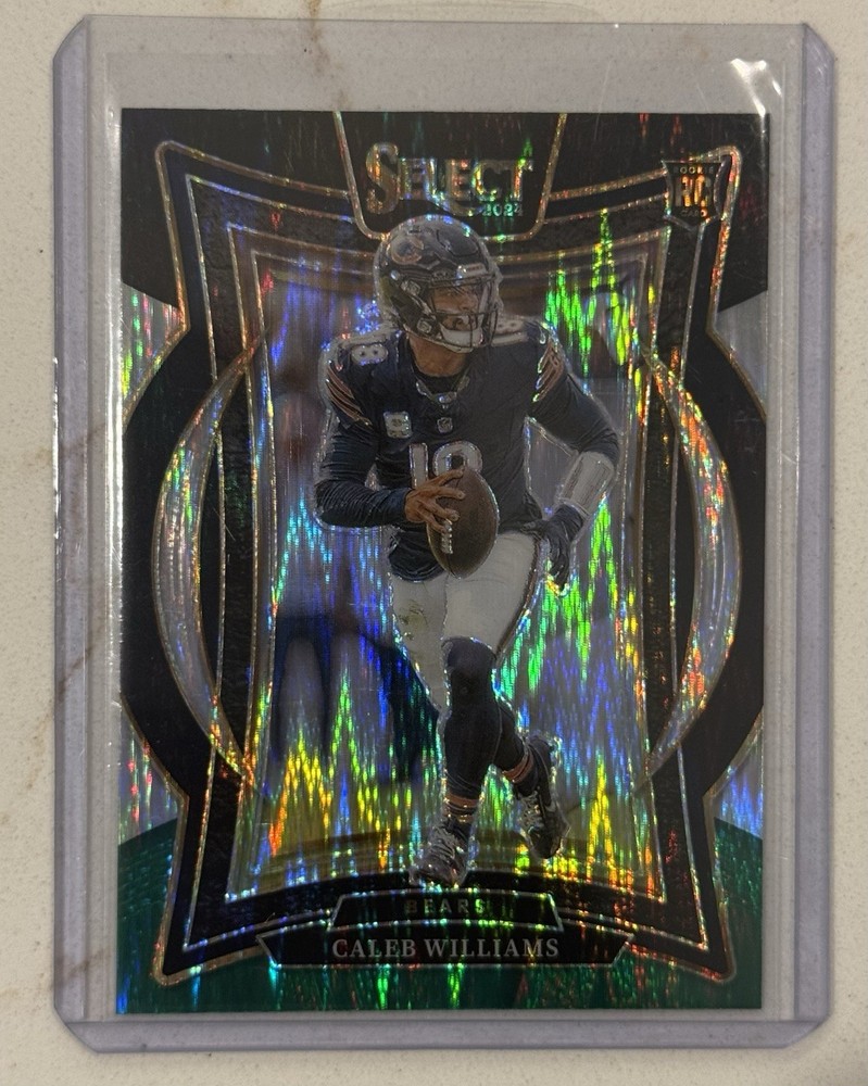 2024 Panini Select - Concourse Caleb Williams #25 Black & Green Shock Prizm (RC)