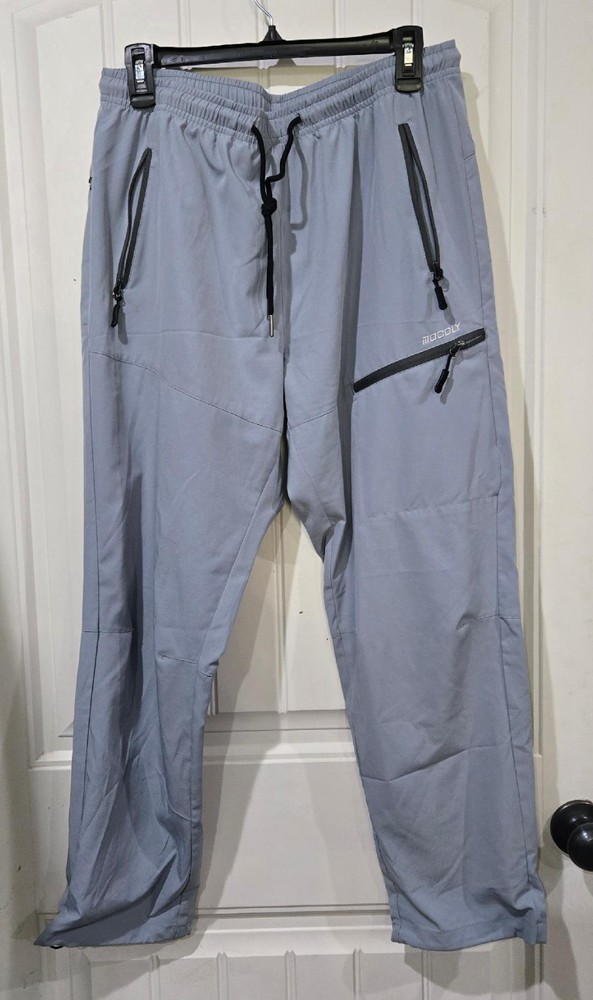 Mocoly Women’s Gray Stretch Athletic Jogger Hiking Pants Size Large