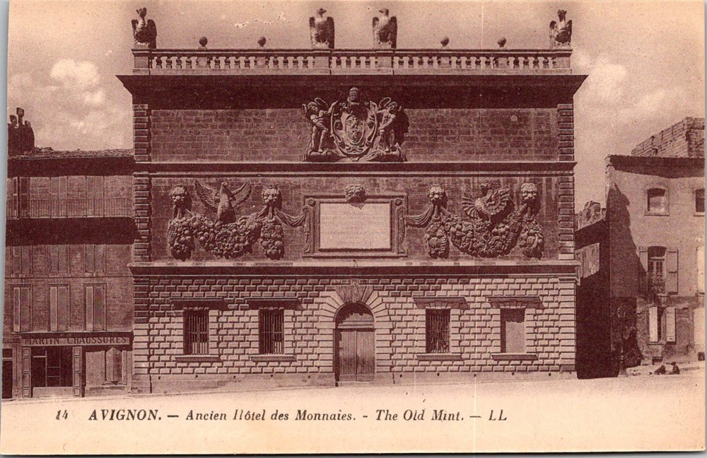 Dr Jim Stamps Postcard Avignon The Old Mint