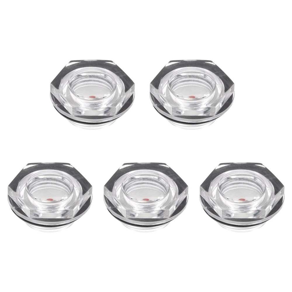 Air Compressor Oil Level Gauge Sight Glass G3/4 Male  5Pcs