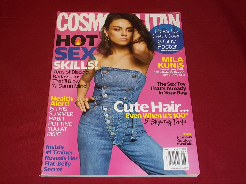 2018 AUGUST COSMOPOLITAN MAGAZINE - MILA KUNIS - FRONT COVER - PB 2264