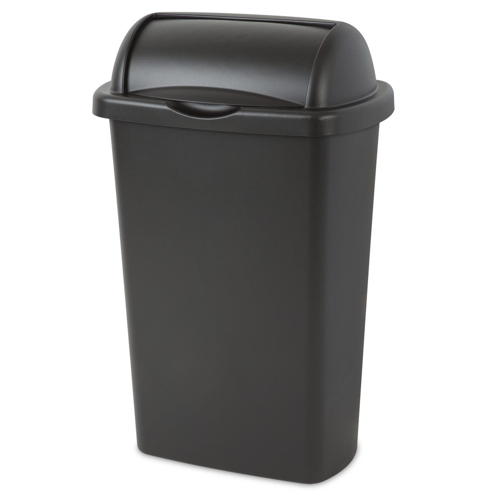 Esterilite 13 Gal. Cesta enrollable, cocina, negra