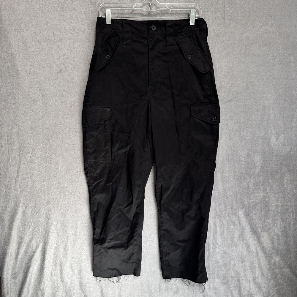 P.G. Wing Cargo Pants Mens 28x26 Black Adjustable Waist Pockets Workwear Utility