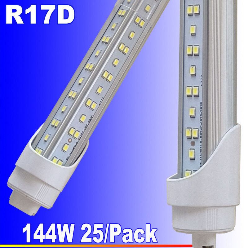 T8 8Ft R17D HO Led Tube Light 8 FOOT Led Bulbs 8Foot 144W 8'Led Shop Light 6500K