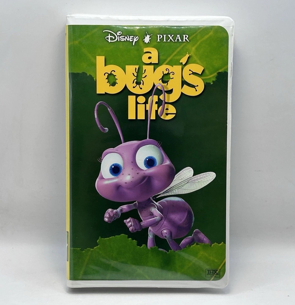 A Bug’s Life VHS 1999 Disney Pixar Video Tape Dot Vintage Clamshell Nearly New!