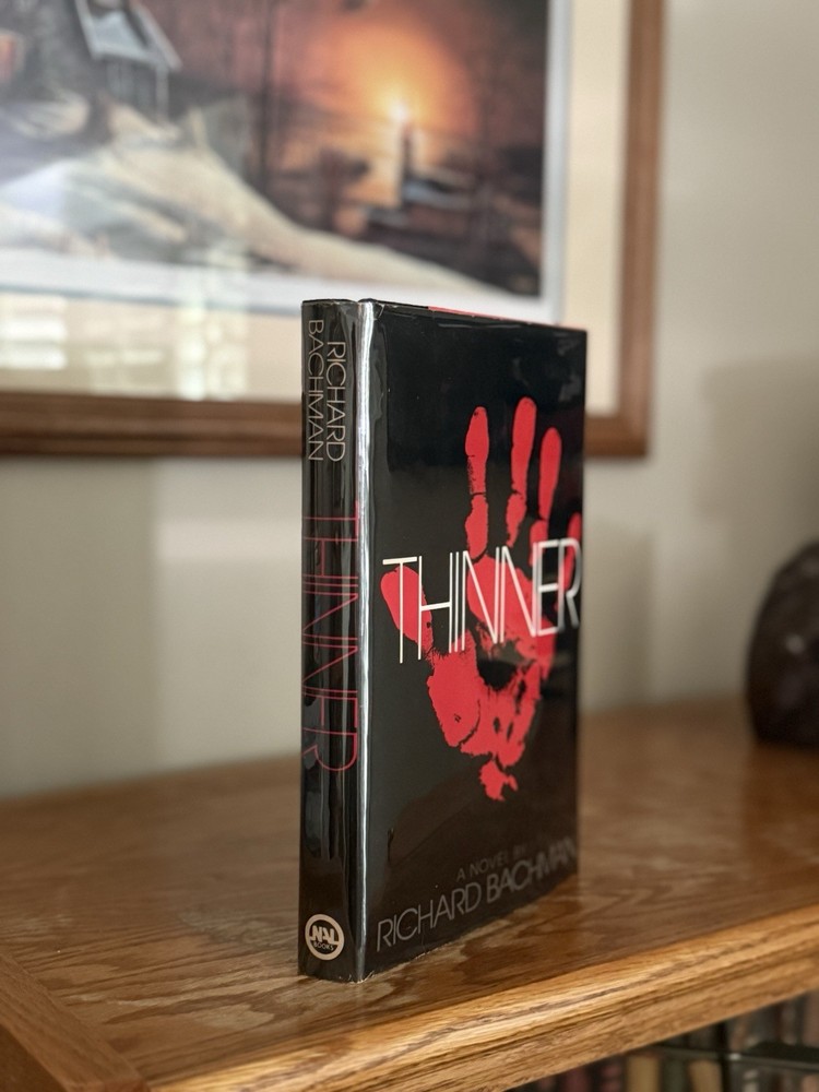 Thinner by Richard Bachman Stephen King First Edition BCE DJ HC 1984 Gutter P026