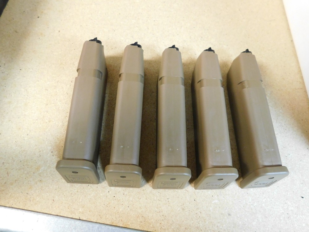 5 - Glock 19X - 9mm - Factory OEM 10rd Magazines