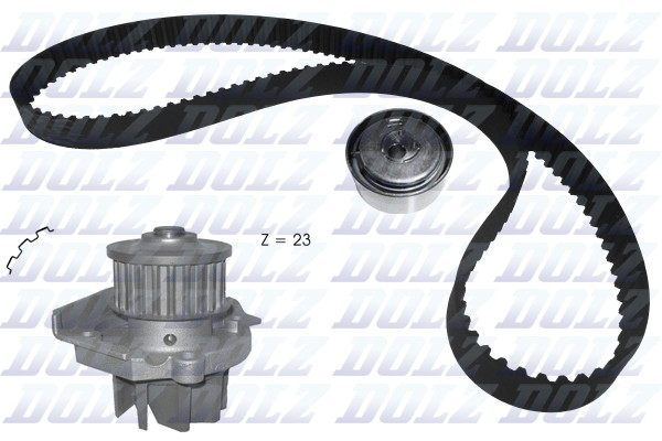 KD141 DOLZ Water Pump + Timing Belt Kit for Fiat, Lancia