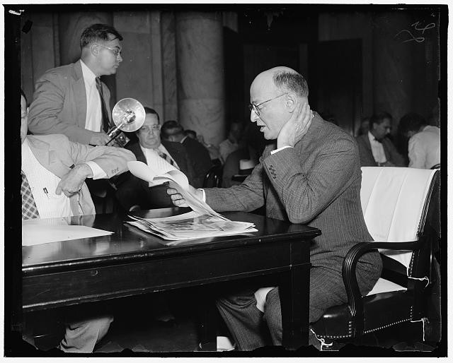 Washington DC Tom Girdler 1937 Senate Committee CIO Republic Steel Meeting