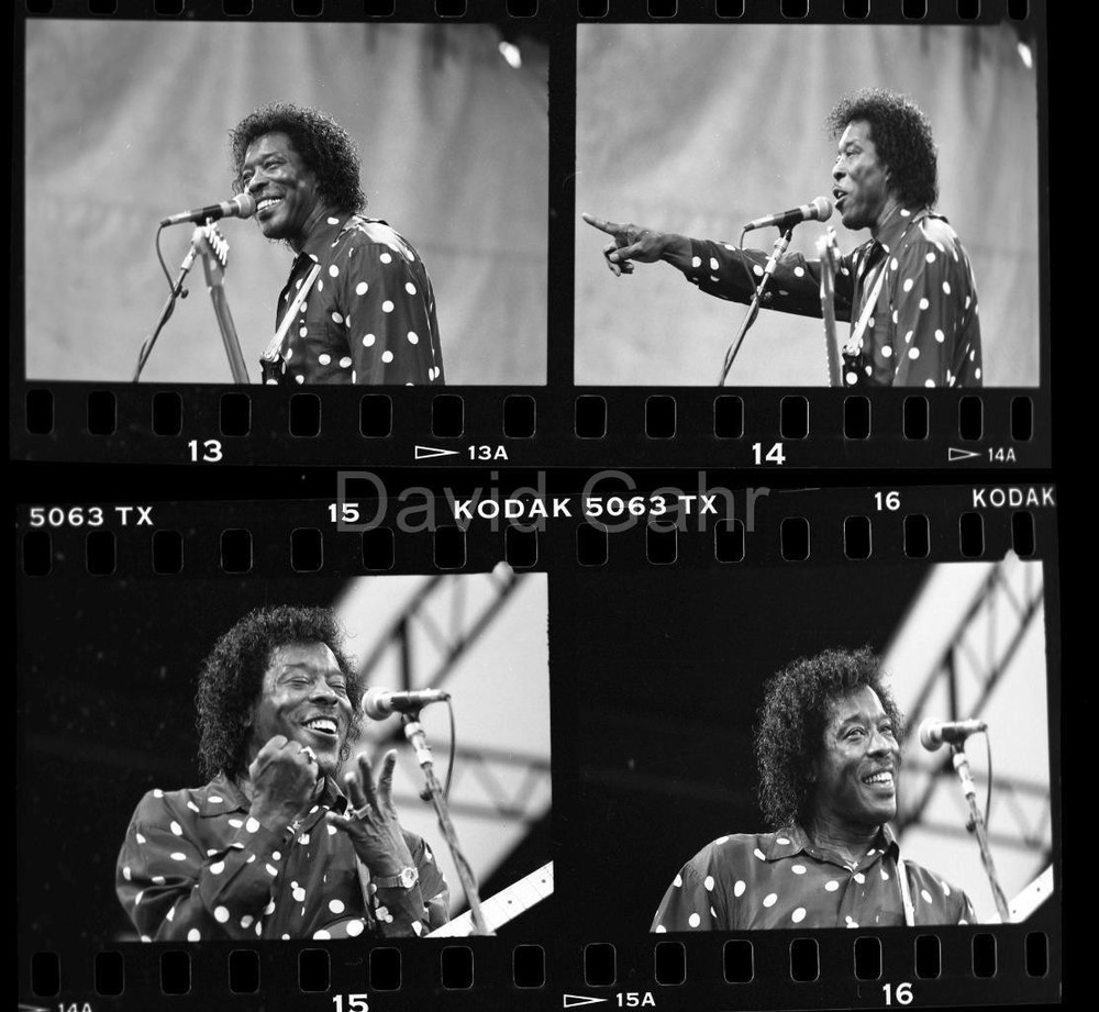 '94 Buddy Guy Newport Jazz Fest Chicago Blues Original 35mm 4 Negative Lot B177