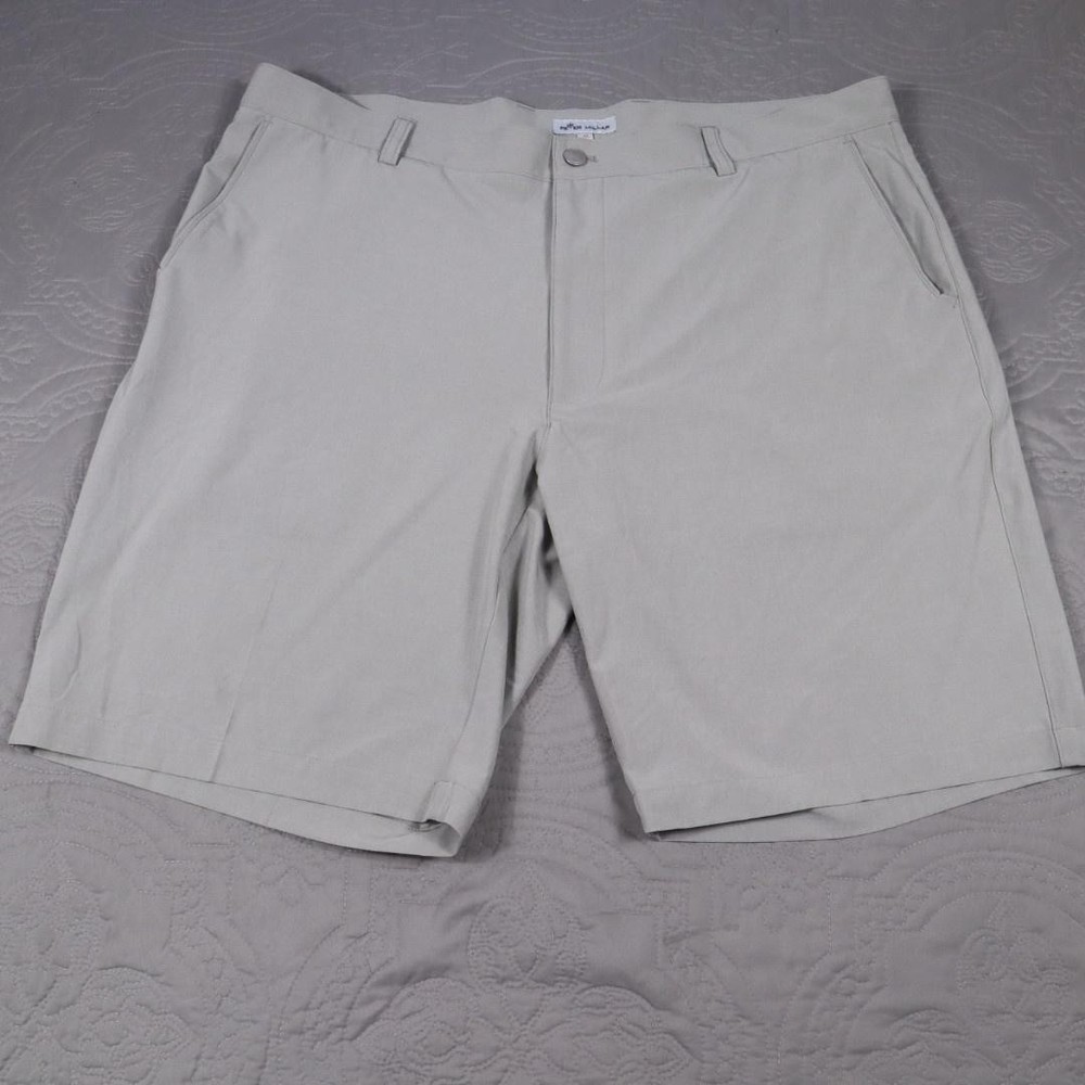 Peter Millar Shorts Mens 40 Gray Golf Performance Athletic Stretch Pockets