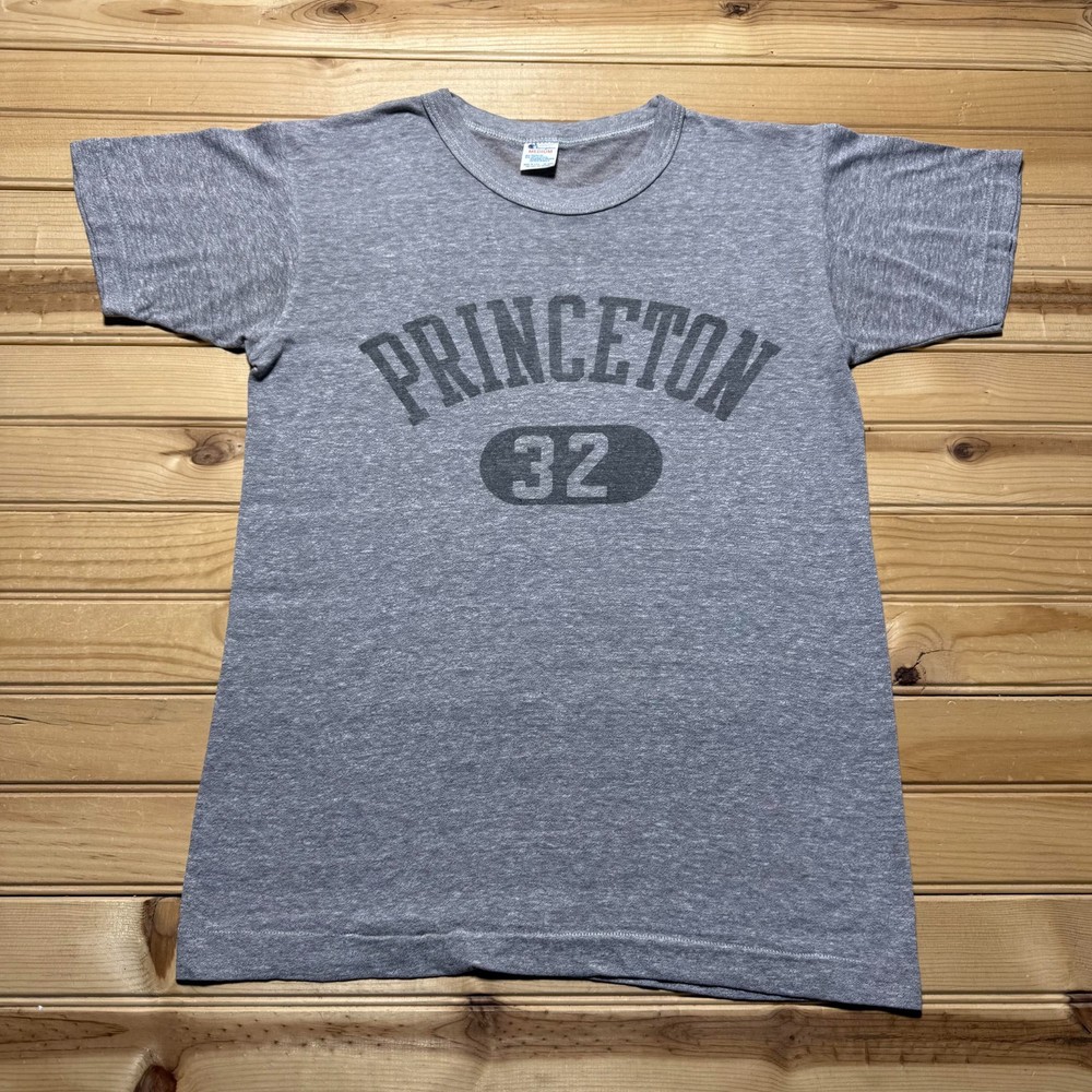 Vintage 80s Champion Princeton #32 Single Stitch Paper Thin T-Shirt USA Medium