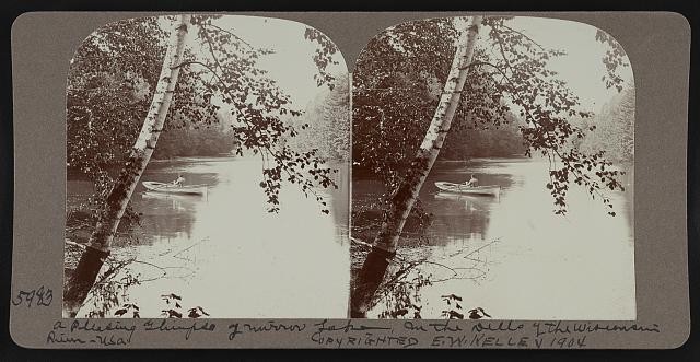A pleasing [?] of Mirror Lake, in the Dells of the Wisconsin River-U.S.A.