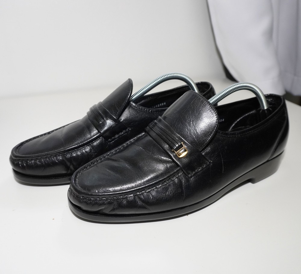 Florsheim Comfortech Men's Black Leather Bit Loafer Slip On Dress Shoes US 10.5
