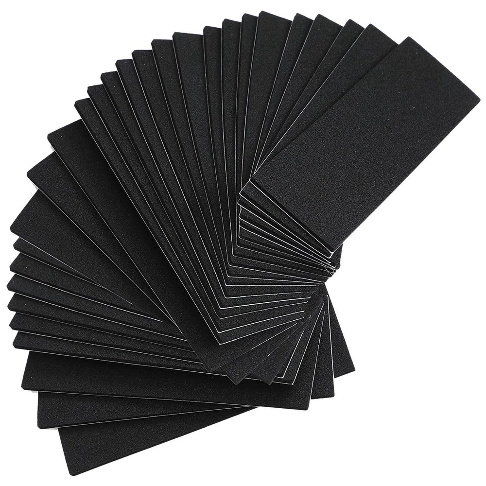 24 Pieces Fingerboard Foam Grip Tape Adhesive Foam Tape Black Non Slip Foam8047