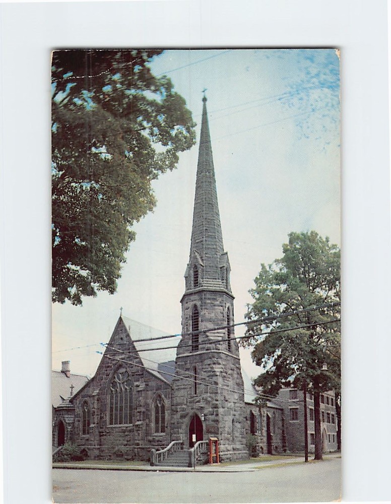 Postcard Grace Episcopal Church Honesdale Pennsylvania USA