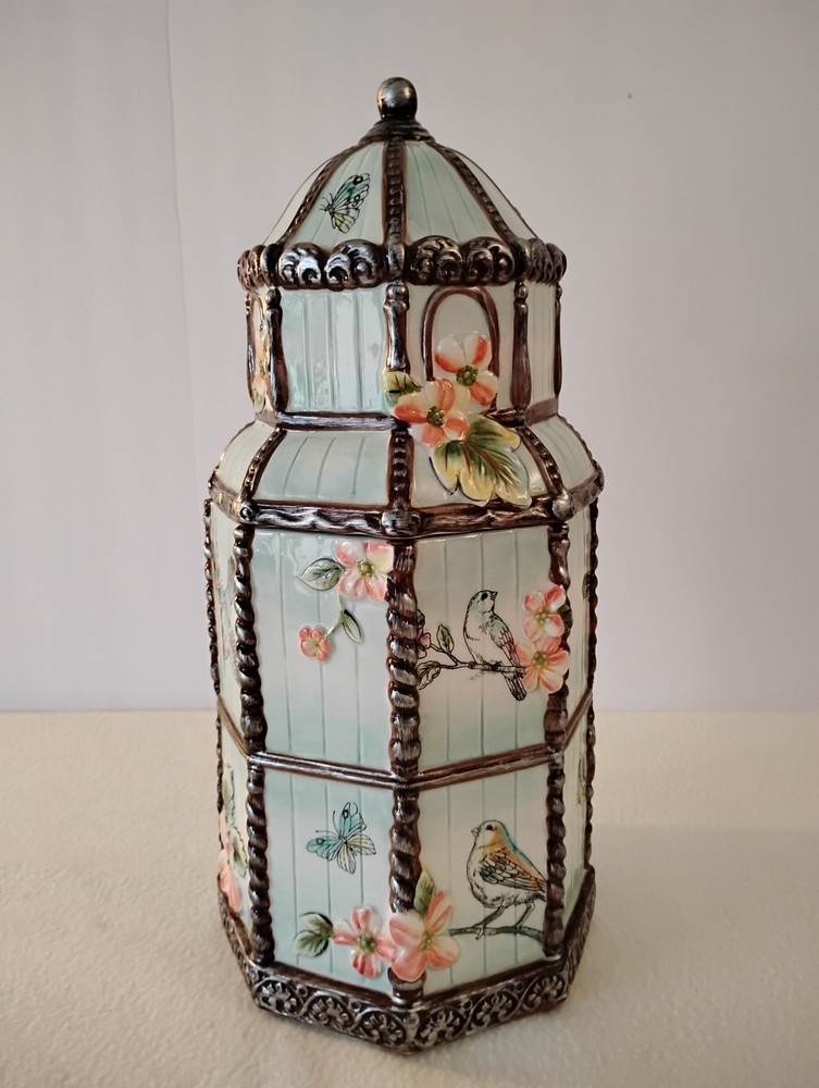 Hand Crafted Fitz And Floyd English Garden Cookie Jar 14