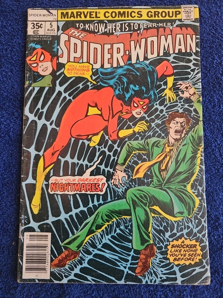 SPIDER-WOMAN #5 MARVEL Bronze Age Marvel Comics August 1978