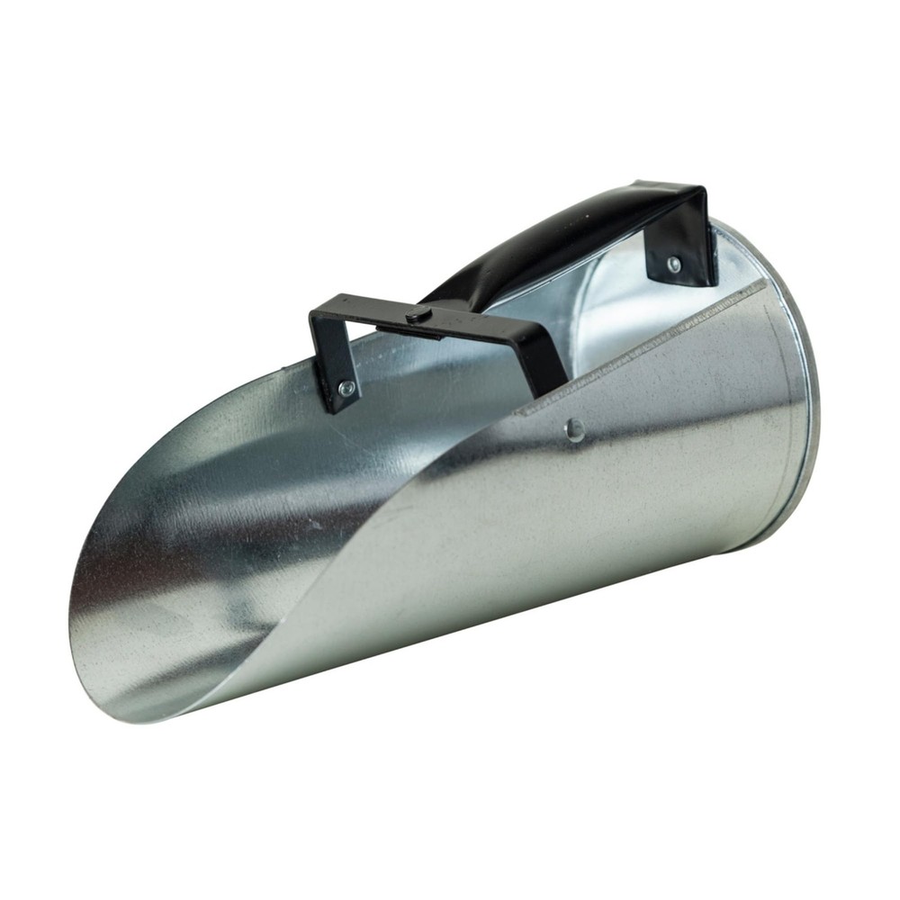 FARM-TUFF Galvanized Livestock Feed Scoop, 2qt Capacity - Metal Grain & Seed ...