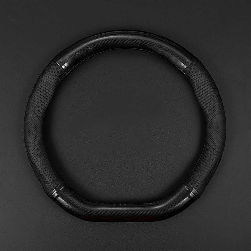 1 Pack Car Breathable Steering Wheel Cover, Wear-Resistant Steering D -Shaped