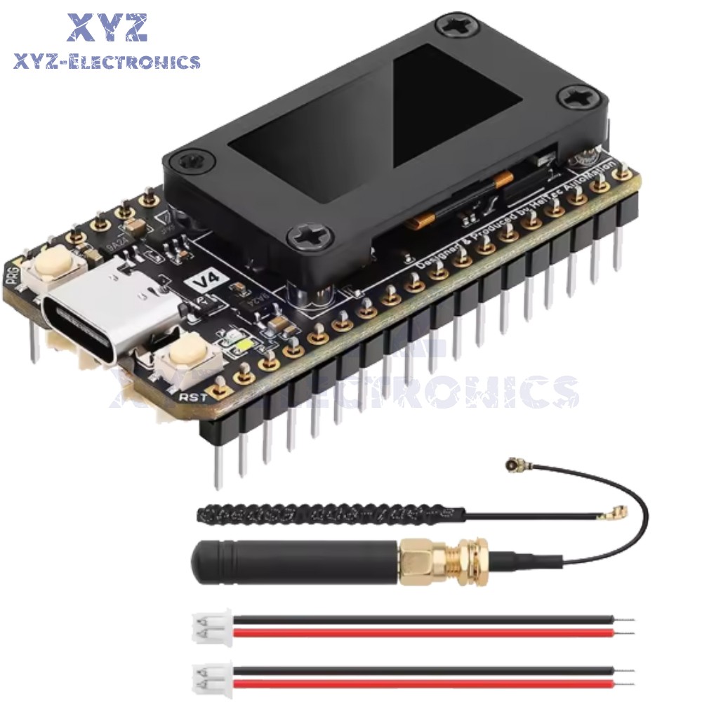 Heltec V4 LoRa ESP32 Bluetooth WiFi OLED Board + 2.4G Antenna + GPS Module +Case