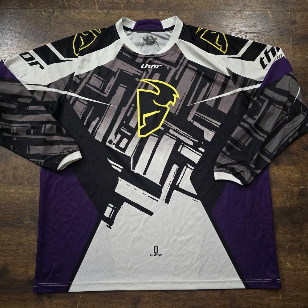 Thor Phase Jersey Shirt Mens 2XL Multicolor Motocross Long Sleeve Thor Racing