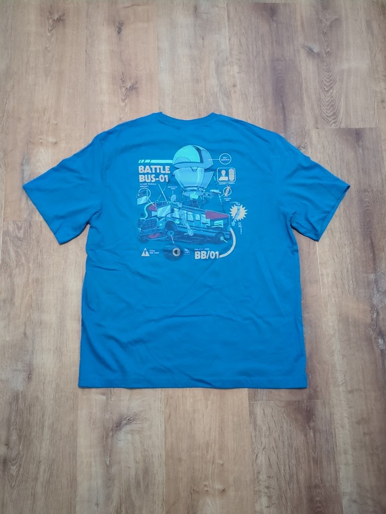 Fortnite x H&M Blue Short Sleeve Graphic T-shirt Size XL X Large