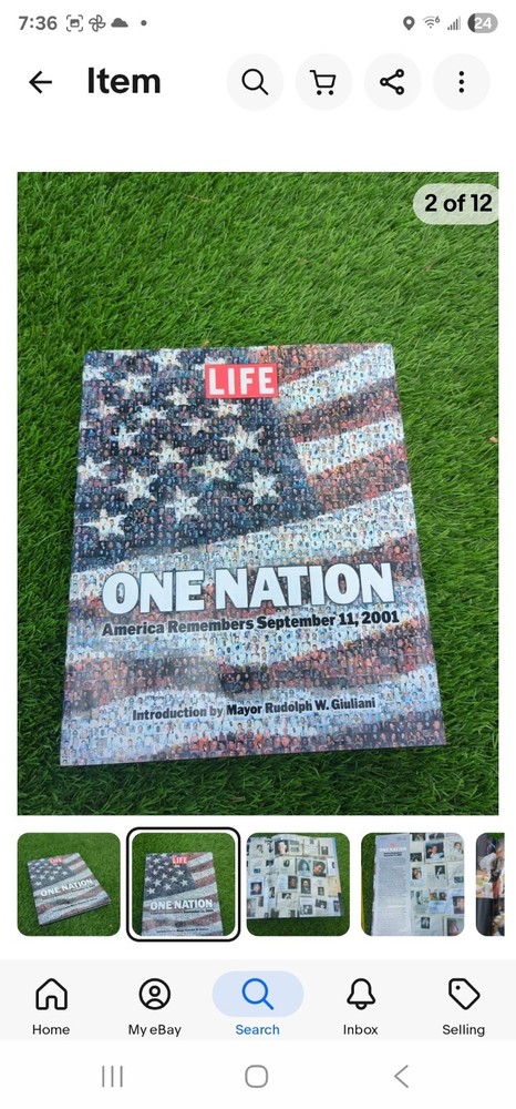 One Nation: America Remembers September 11, 2001 911 Memorial Book Life Magazine