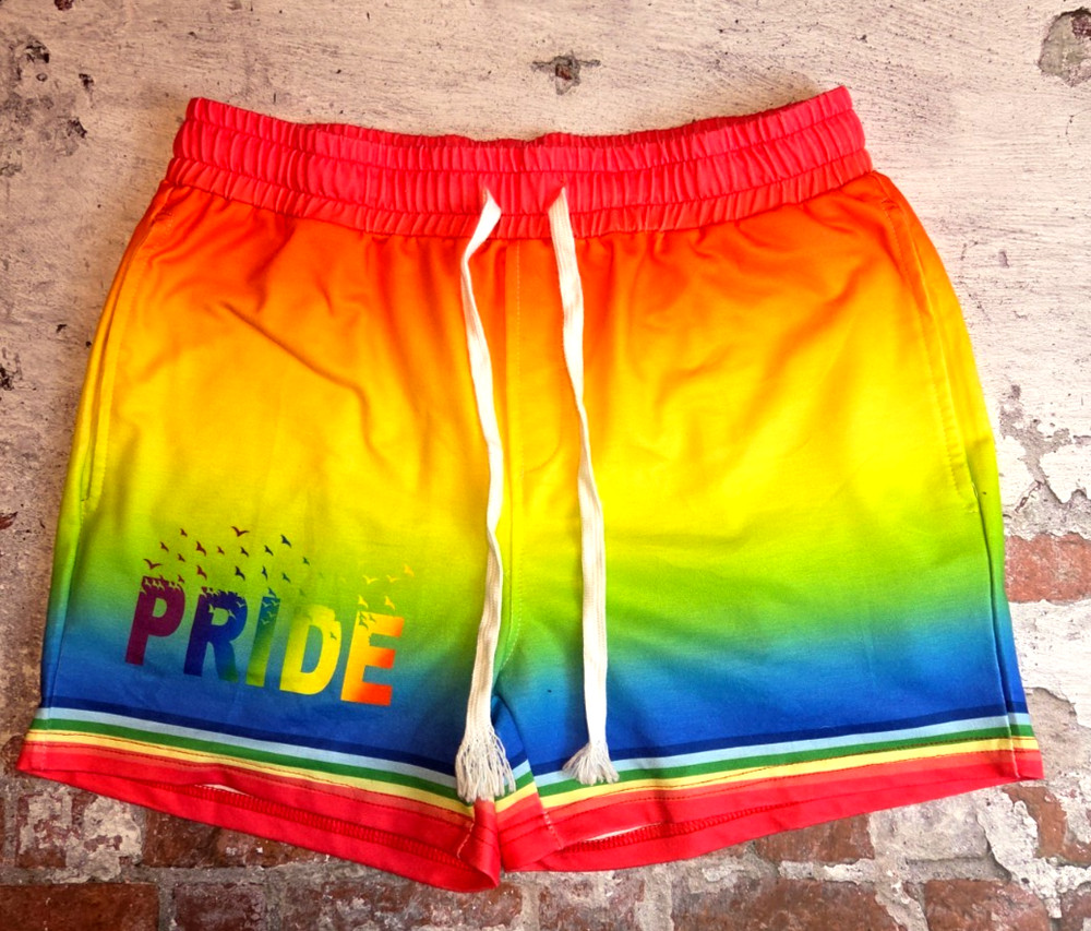 Men’s Pride Rainbow Shorts – Size Large – Brand New