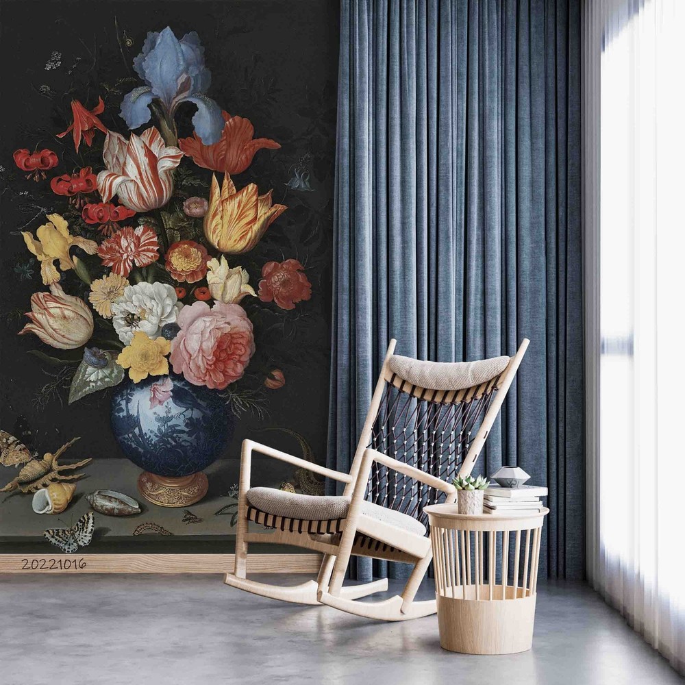 3D Flower Arrangement Oil Painting Wall Murals Wallpaper Murals Wall Sticker 6