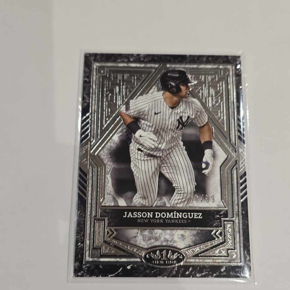 Topps 2025 Tier One Jasson Domínguez #33 Silver Foil 66/99 New York Yankees MLB