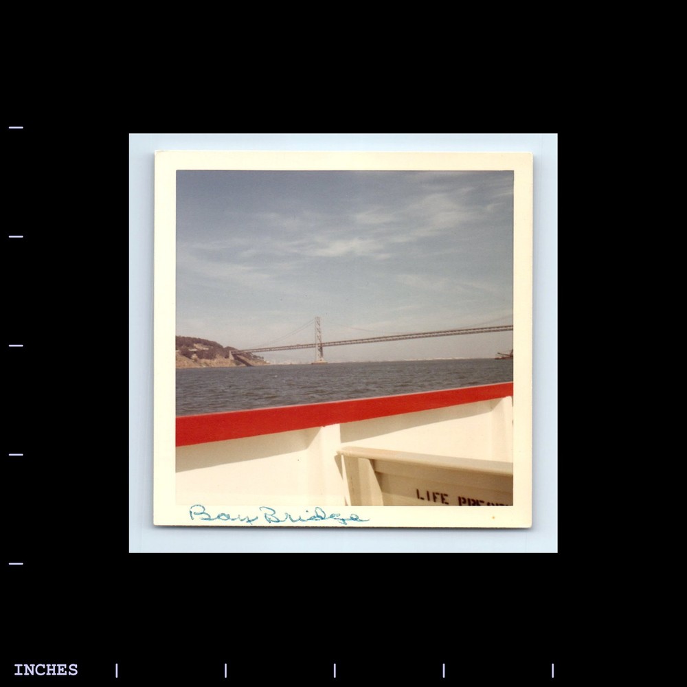 Square Color Photo OAKLAND BAY BRIDGE SAN FRANCISCO FROM BOAT ABSTRACT