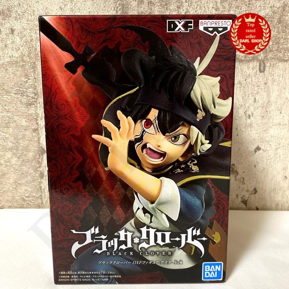 Banpresto BLACK CLOVERl ASTA DXF Figure Statue Rare Color ver. H13cm Unopened