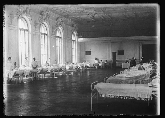 Vilnius Lithuania 1920 American Red Cross Military Surgical Hospital Ward