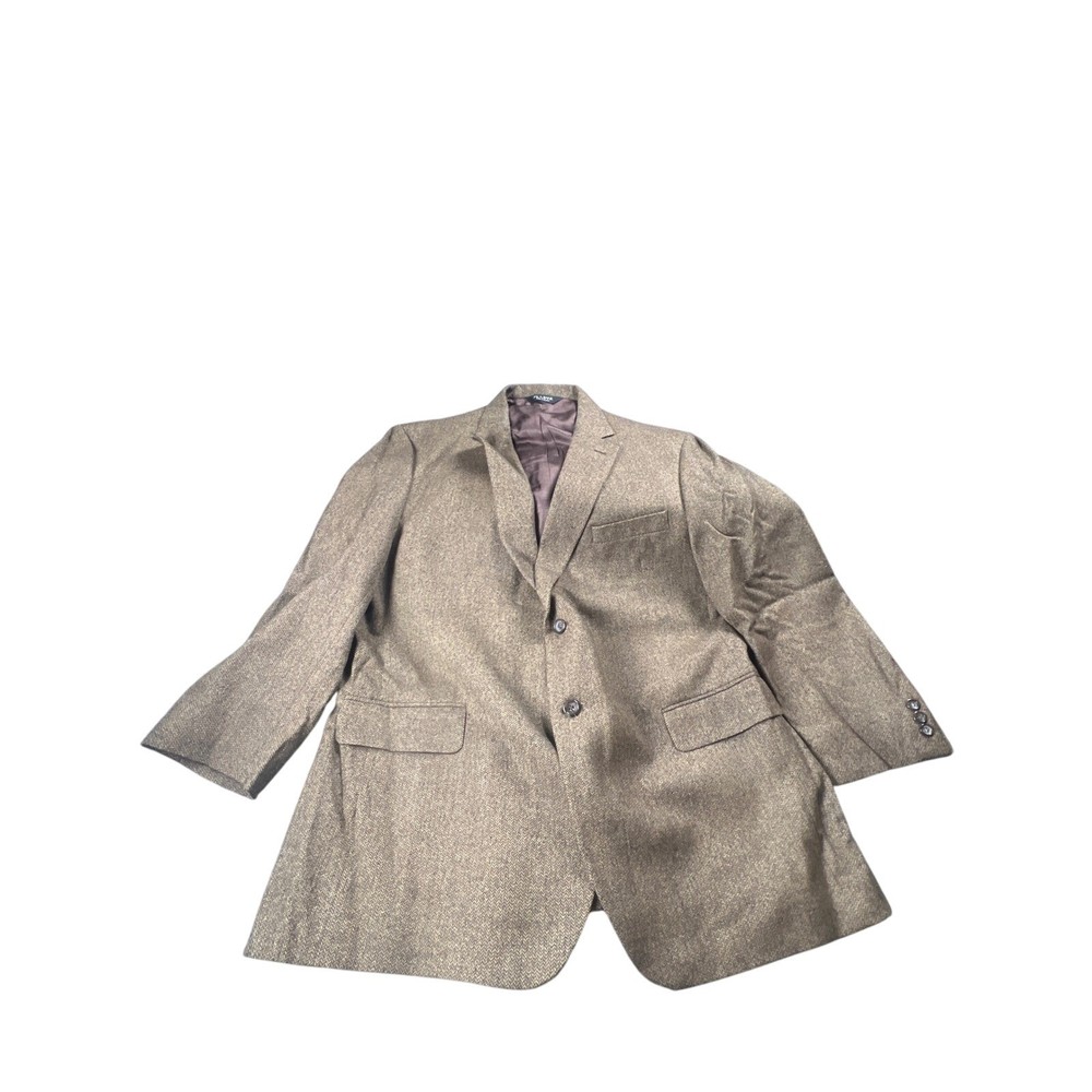 Jos A Bank Mens Blazer Jacket Wool Herringbone Brown 4R Sport Coat