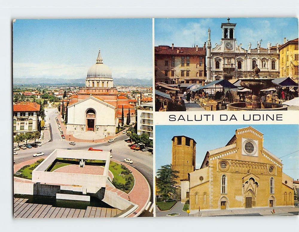 Postcard Saluti Da Udine Italy