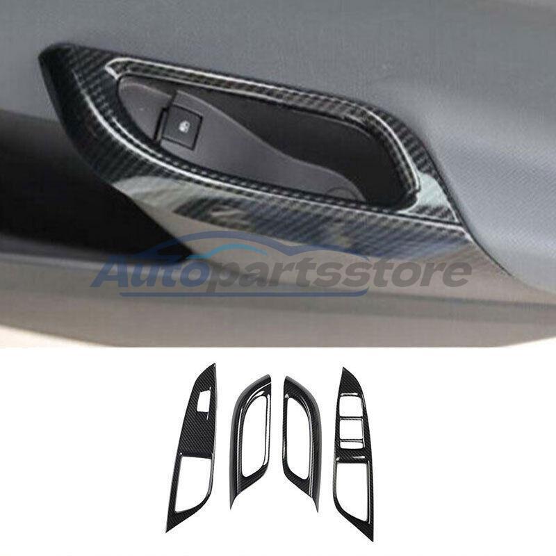 For Chevrolet Cruze 16-19 ABS Carbon Fiber Window Lift Panel Switch Cover Trims