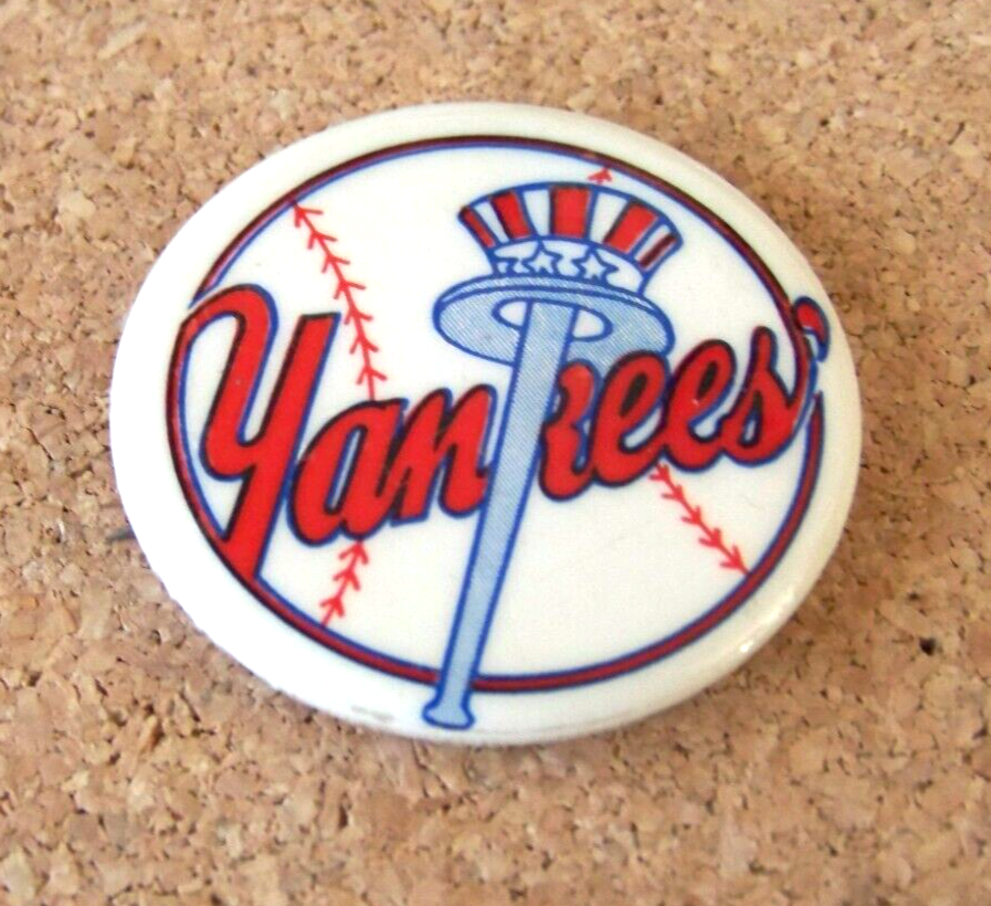 NY New York Yankees top hat logo button 1.2