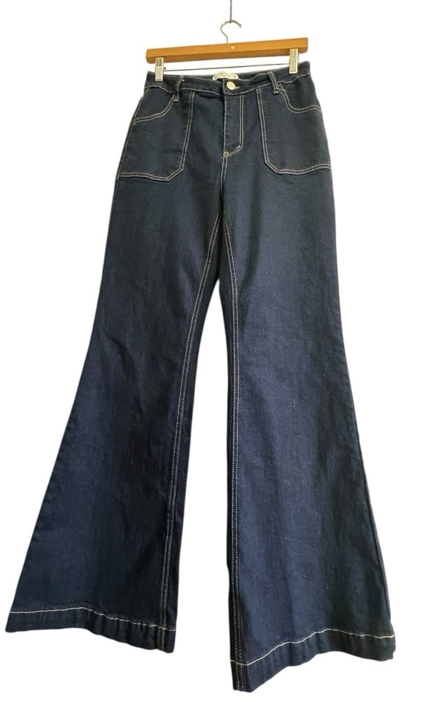 Vanilla Star Flare Jeans Women’s 7 Bootcut Boho 60s 70s Western Vintage Boho