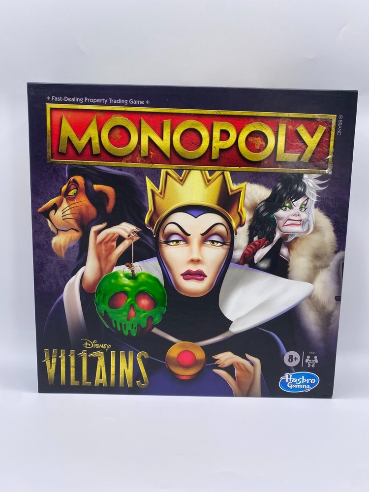 Monopoly Disney Villains Edition Board Game Hasbro Gaming