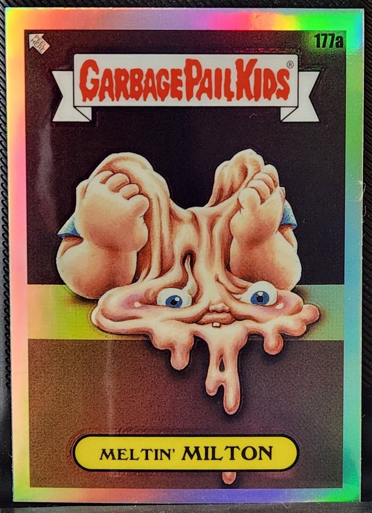 2022 Topps Chrome Garbage Pail Kids Meltin Milton Refractor #177a