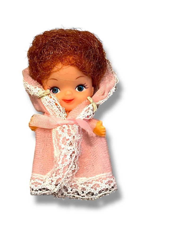 Liddle Kiddle Bottle Baby Kitch Kawaii 3 Inches, No Bottle Rare Doll 1960's