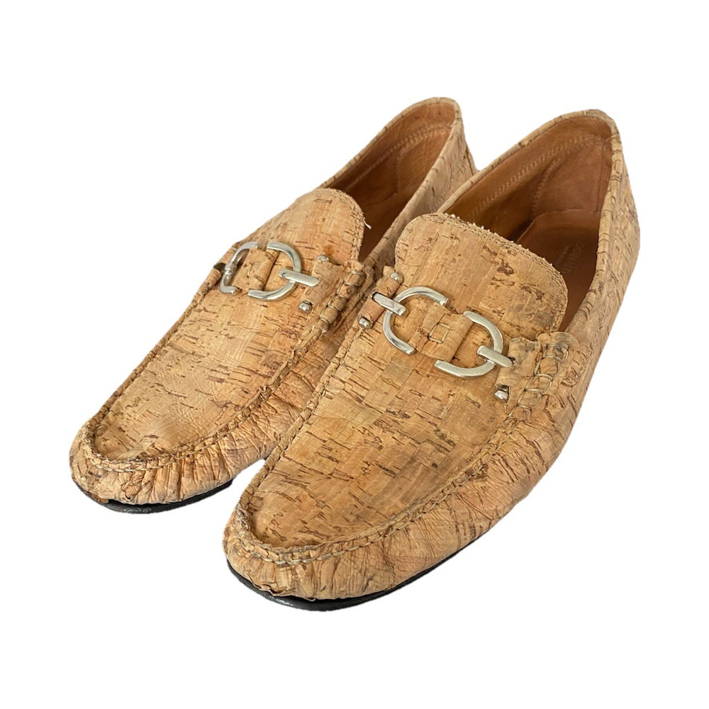 Donald J Pliner Cork Loafers Men’s Size 11 Made In Italy Slip On Bit Shoes