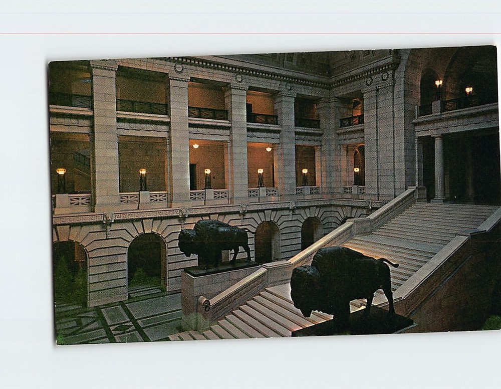 Postcard Grand Staircase Manitoba Legislative Building Winnipeg Manitoba Canada