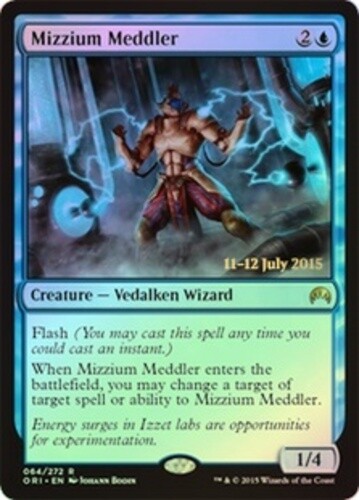 Pre-Release Promos - Mizzium Meddler - Foil - Prerelease Promo