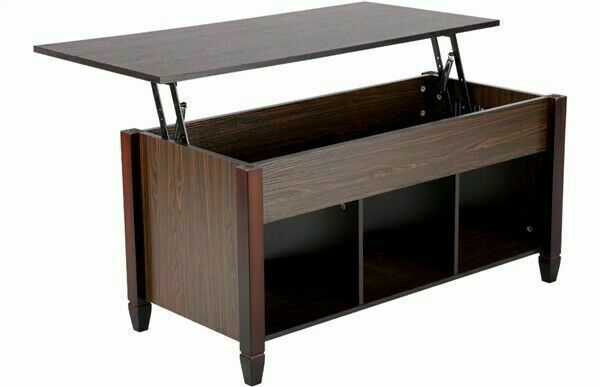 3 in 1 Lift Top Coffee Table - Brown