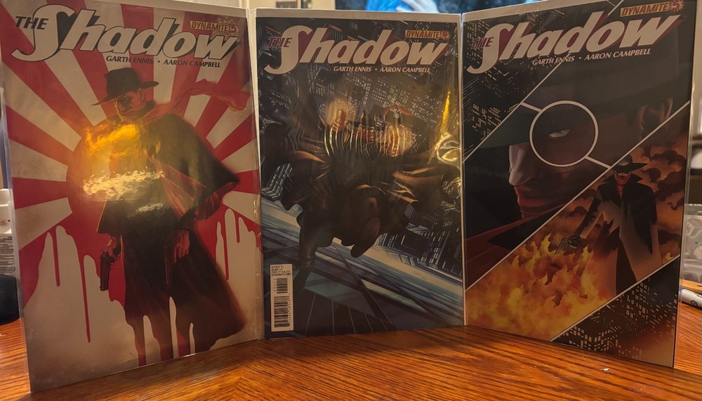 The Shadow #4 Cover D, #5 Cover A & C. (Dynamite Entertainment August 2012)