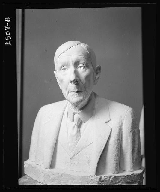 Photo:John D Rockefeller bust portrait 1918
